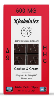 Khokolatez Hemp Infused Chocolate Bars